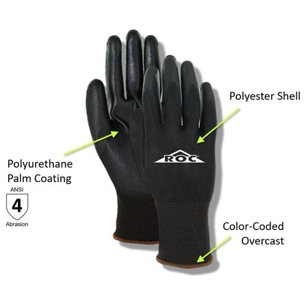 Magid ROC BP169 Polyurethane Palm Coated Gloves BP1697
